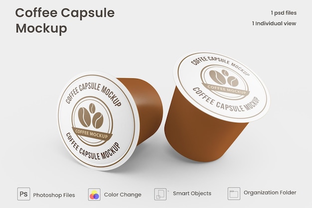 Coffee capsule mockup