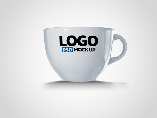 PSD progettazione del modello del rendering della tazza di caffè 3d