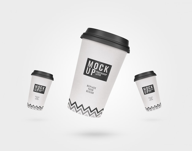 Mockup di pubblicità tazza di caffè