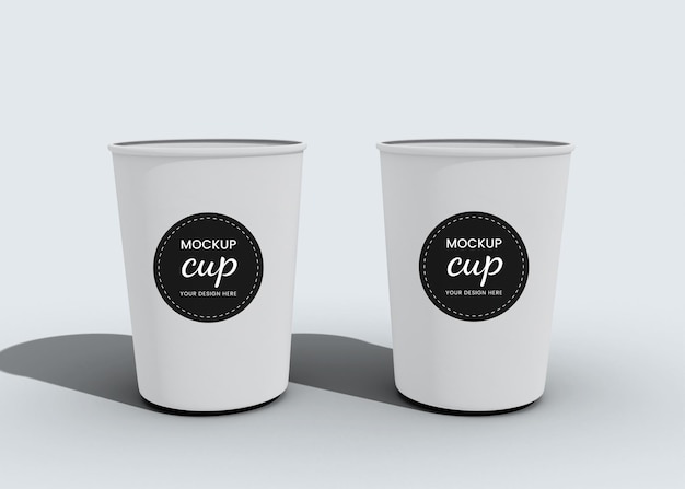 PSD coffee cup branding mockup