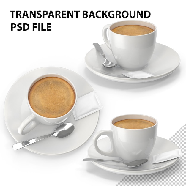 PSD coffee cup espresso png