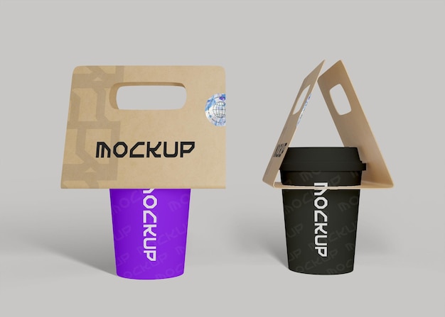 Coffee Cup Holder Mockup