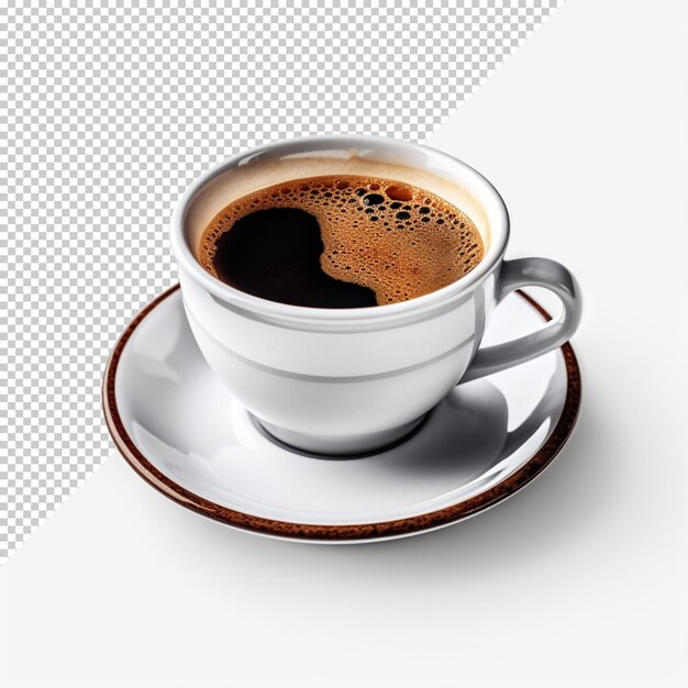 Coffee cup isolated and realistic coffee transparent background