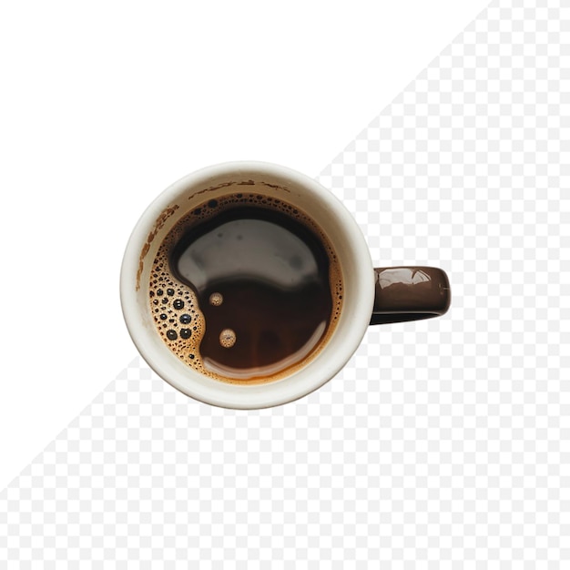 透明な背景に隔離されたコーヒーカップ