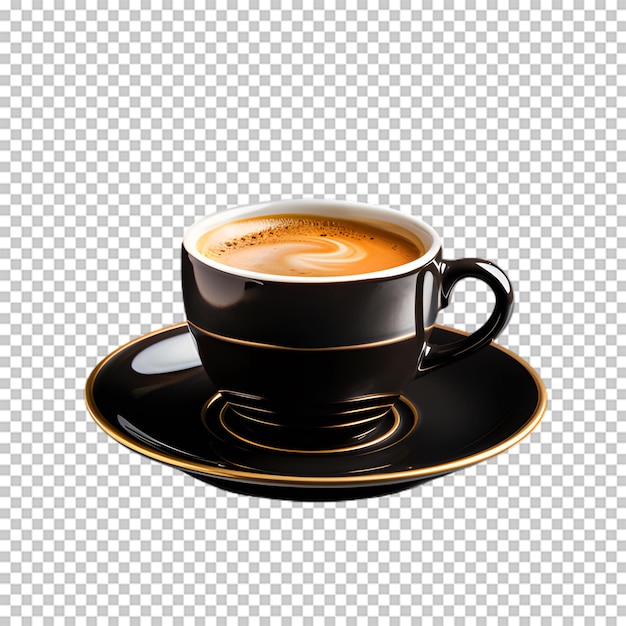 PSD coffee cup isolated on transparent background