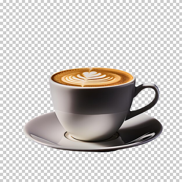 PSD coffee cup isolated on transparent background