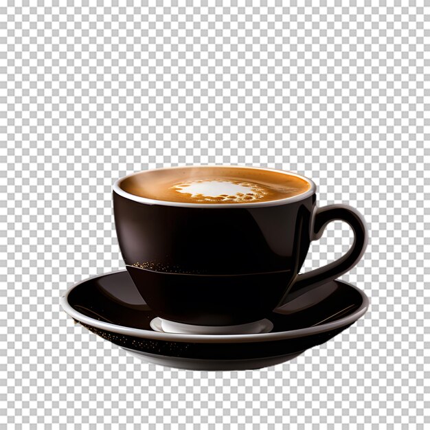 PSD coffee cup isolated on transparent background