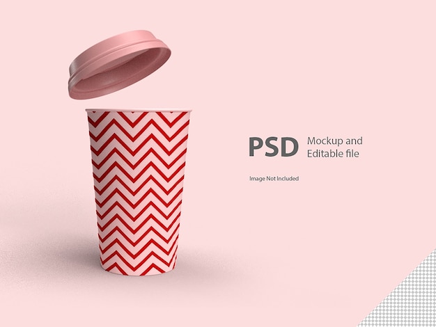 PSD coffee cup isolated