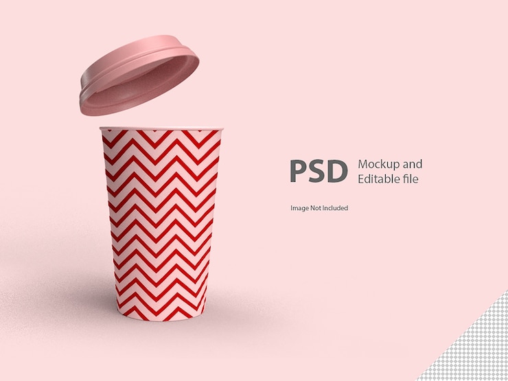 PSD чашка кофе изолированные