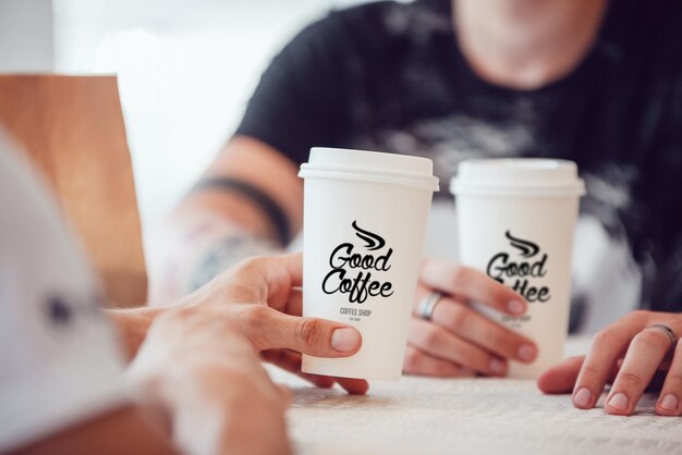 PSD coffee cup mockup design psd file