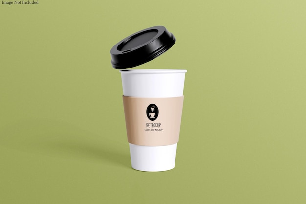 コーヒーカップのモックアップ