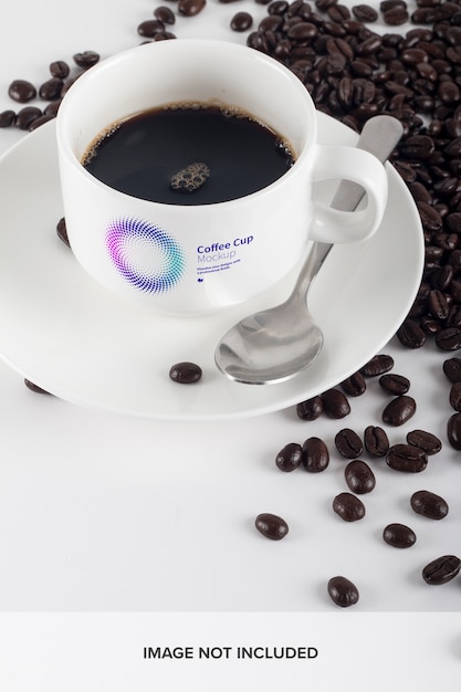 PSD mockup di tazza di caffè