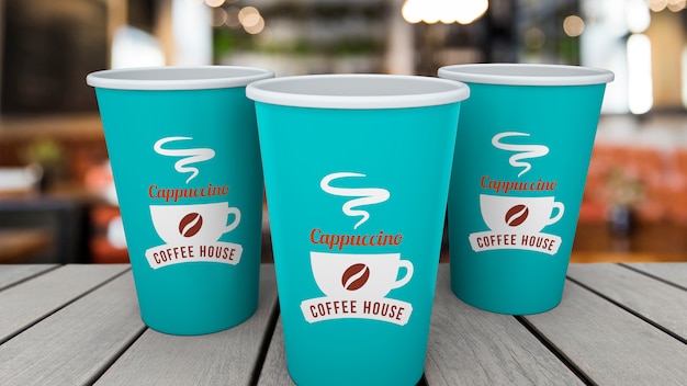 PSD mockup tazza di caffè