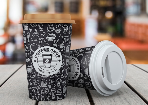 PSD mockup tazza di caffè