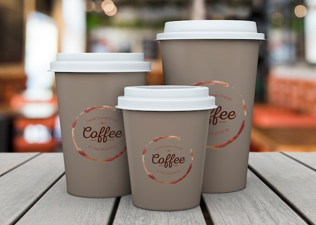 PSD coffee cup mockup