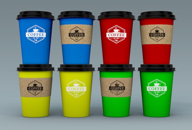 PSD coffee cup mockup