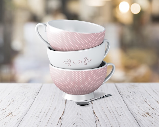 PSD mockup tazza di caffè