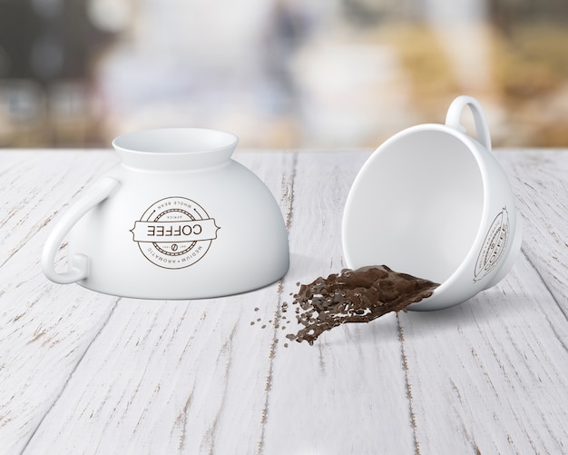 PSD coffee cup mockup