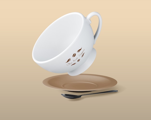 PSD mockup tazza di caffè