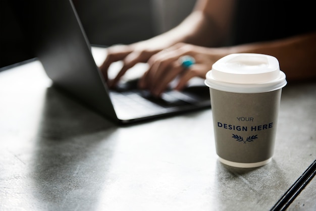 PSD coffee cup mockup