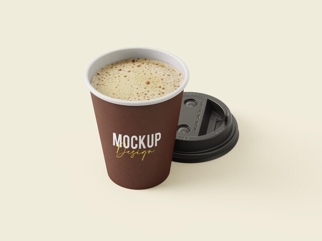 コーヒーカップのモックアップ