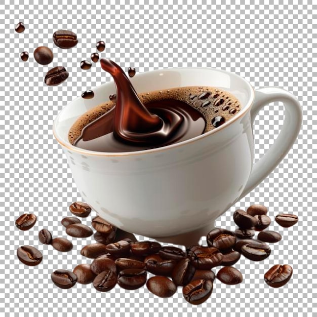 PSD coffee cup png transparent