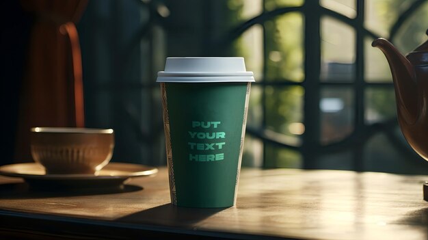 COFFEE CUP PSD MOCKUP CHANGE TEXT