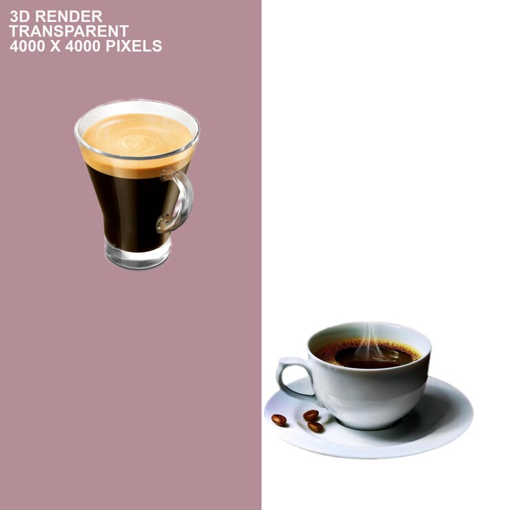 PSD coffee cup transparent background
