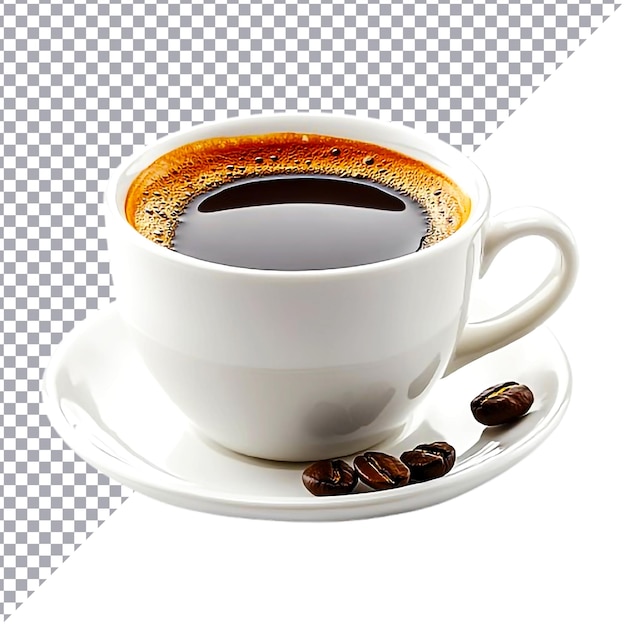 白い背景のホイップクリームイラストのコーヒーカップ