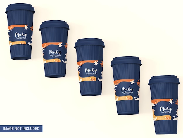 PSD coffee cups mockup psd