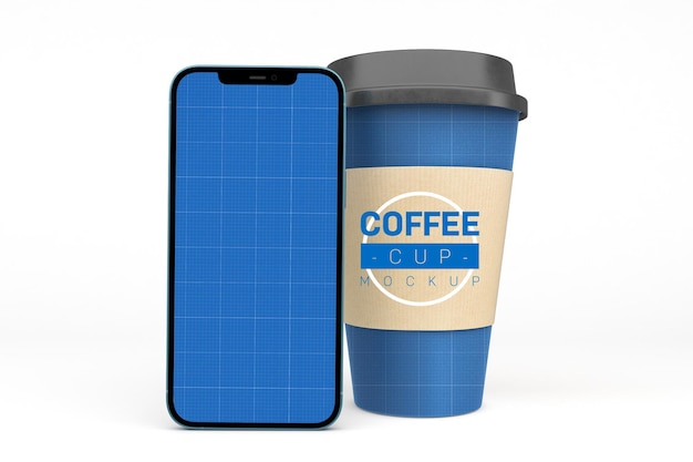 Tazze di caffè e smart phone