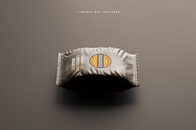 PSD coffee foil pack mockups