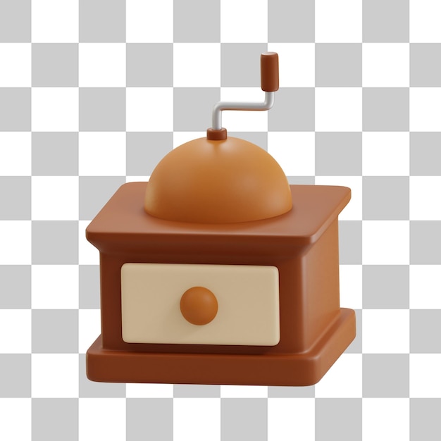 Coffee grinder 3d illustration