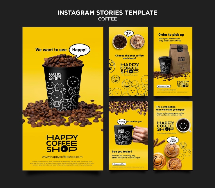 PSD 커피 instagram 이야기