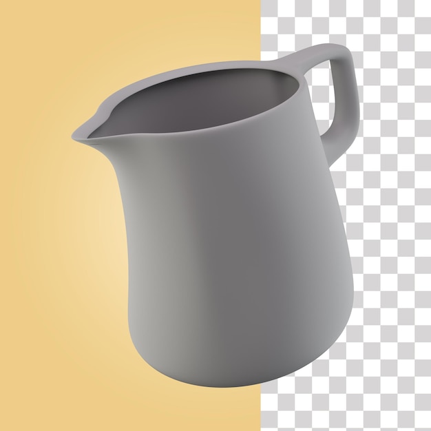 PSD coffee jug 3d icon