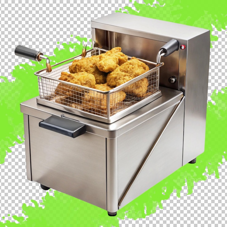 PSD coffee machine isolated on transparent background 3d rendering illustration