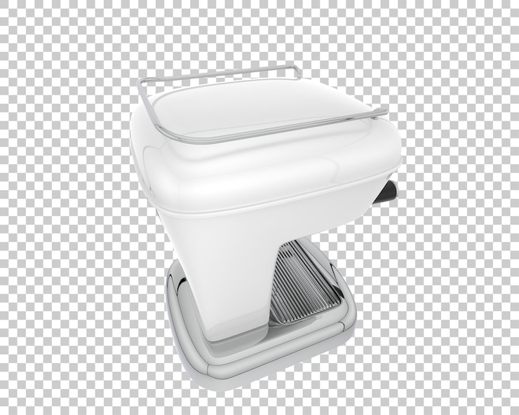 PSD кофемашина изолирована на прозрачном фоне 3d рендеринг иллюстрации