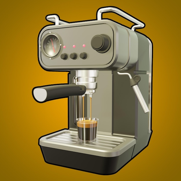 エスプレッソと書かれたコーヒーマシン