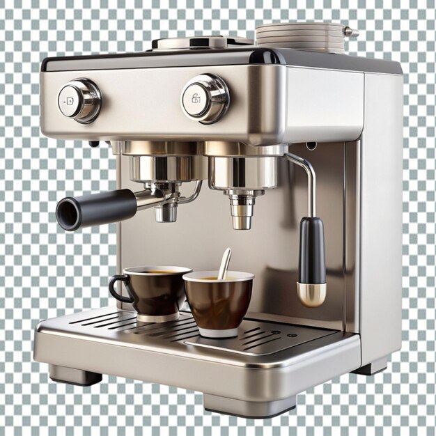 PSD coffee maker isolated