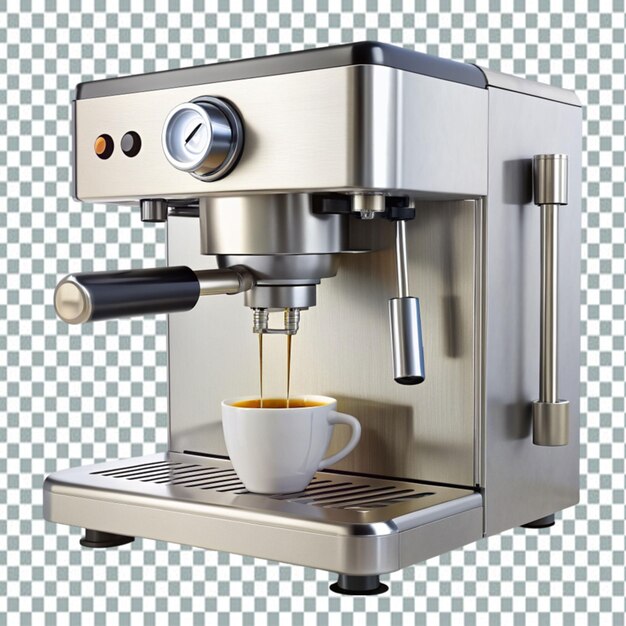 PSD coffee maker isolated