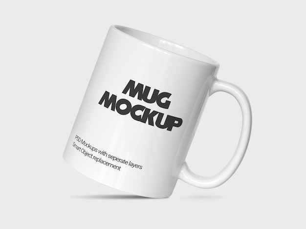 Coffee mug mockup realistic white cup mockups