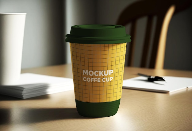 Modello mockup di tazza di caffè psd