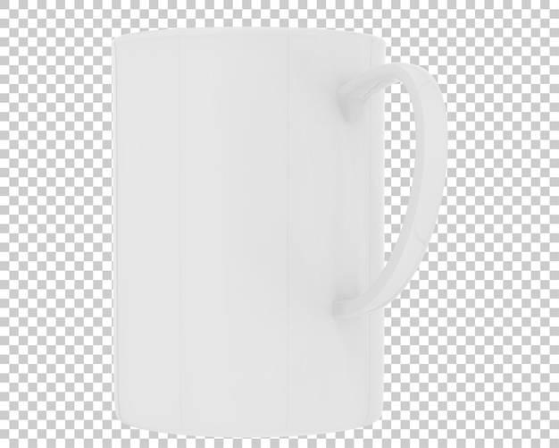 Coffee mug on transparent background 3d rendering illustration