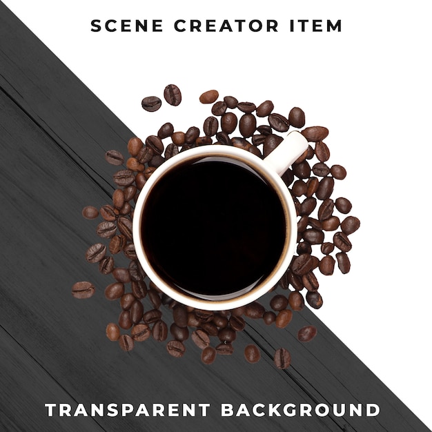 Coffee mug transparent PSD