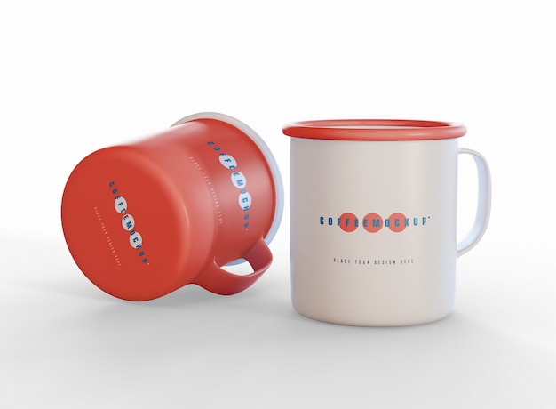 PSD coffee mugs mockup