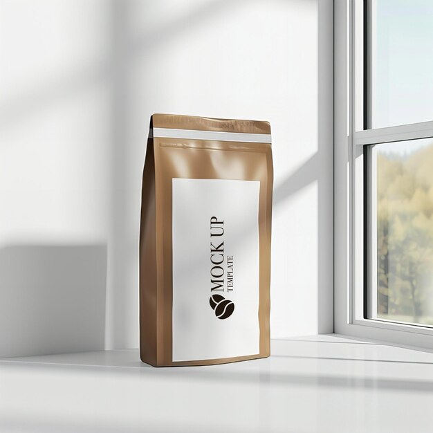 PSD coffee package mockup