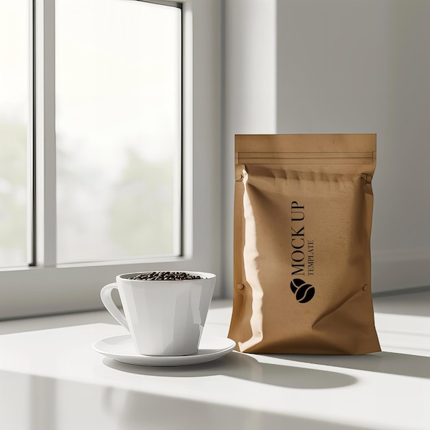 Coffee package mockup