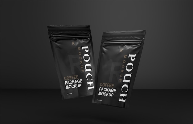 Coffee packaging sachet mockup design