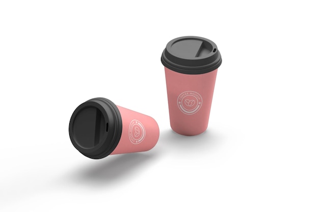 Coffee paper cup mockup