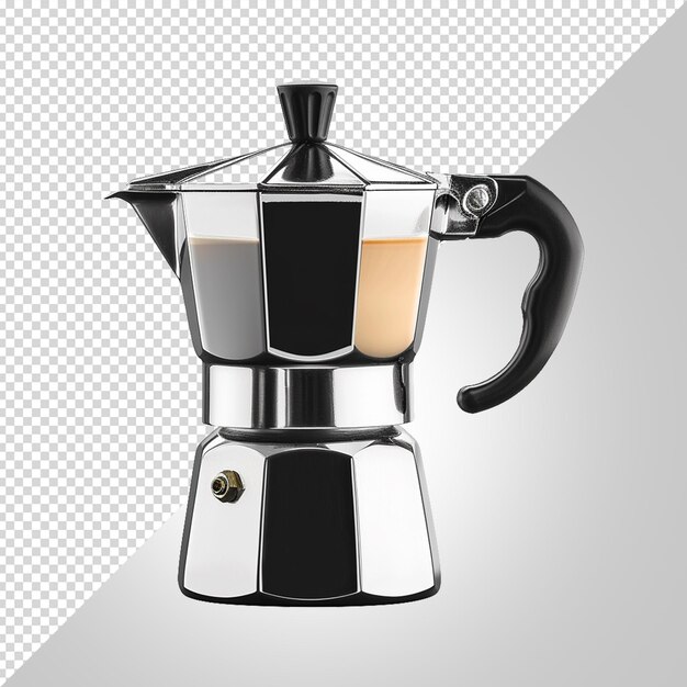 PSD coffee pot isolated